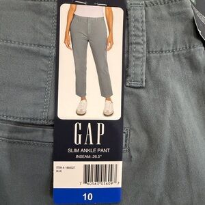 GAP Women's Slim Ankle pant - Blue